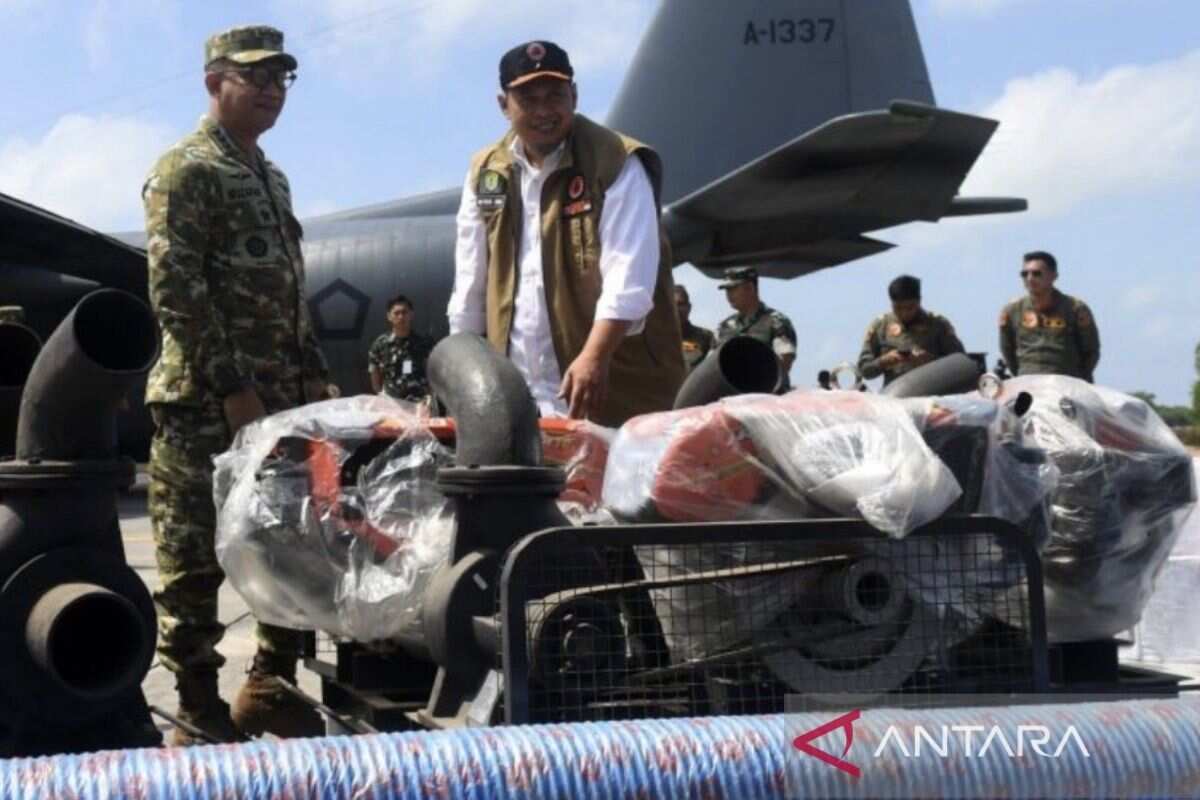Penerimaan Bantuan Pompa Air untuk Penanganan Karhutla di Kaltim