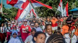 Sang Merah Putih Terbesar di Indonesia Berkibar di Puncak Gunung Cycloop, Koops TNI Habema : Gegap Gempita Damai Persatuan dari Tanah Cenderawasih