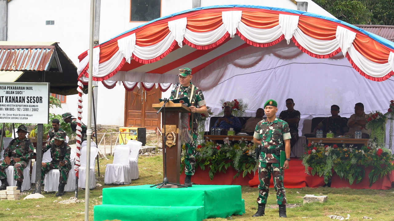 Penutupan TMMD Ke-129 TA 2026 di Kampung Sesor Resmi Ditutup Danrem 181/PVT Penutupan TMMD Ke-129 TA 2026 di Kampung Sesor Resmi Ditutup Danrem 181/PVT