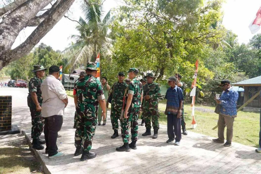 Danrem 181/PVT Bersama Forkopimda Tinjau Hasil TMMD Ke-129, Pastikan Pembangunan di Kampung Sesor Berikan Manfaat Nyata