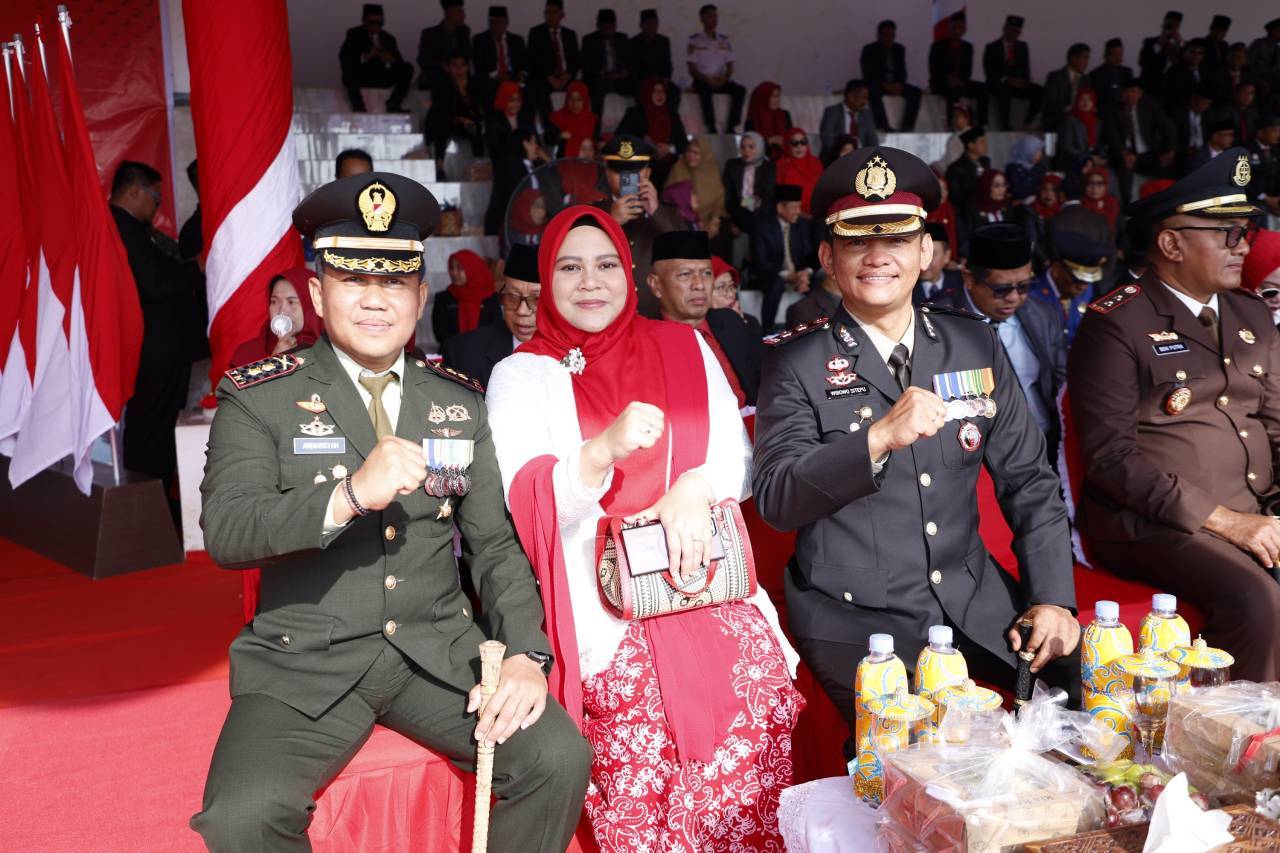 Dandim 0908/Bontang Hadiri Upacara Peringatan Detik-Detik Proklamasi HUT Ke-81 Kemerdekaan RI