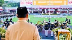Panglima TNI Hadiri Upacara Penurunan Bendera Sang Merah Putih di Istana Merdeka