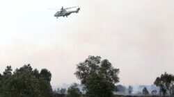 Pantau Dari Langit, Lanud Sjamsudin Noor Dukung Patroli Udara Helikopter Caracal TNI AU Dalam Penanganan Karhutla di Kasel