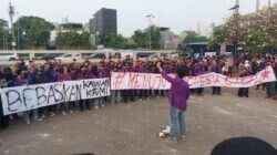 Aksi Mahasiswa Universitas Pakuan Menuntut Evaluasi Total Prabowo-Gibran