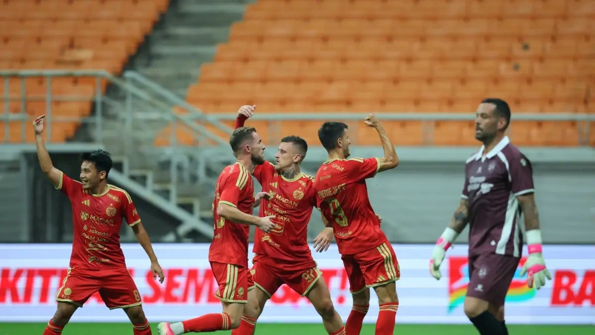 Persija Jakarta Raih Kemenangan Telak atas Brisbane Roar dalam Uji Coba