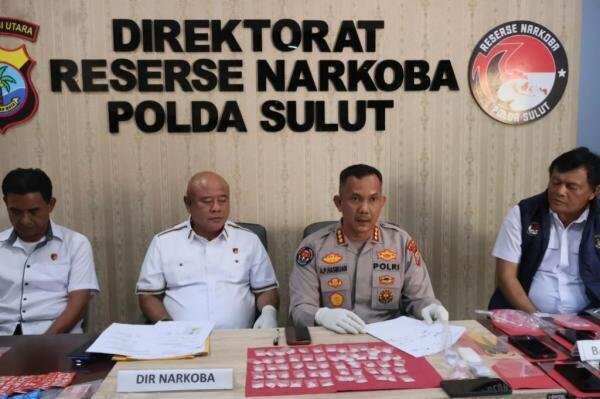 Polda Sulut Ungkap Kasus Narkoba dengan Tersangka Ditangkap
