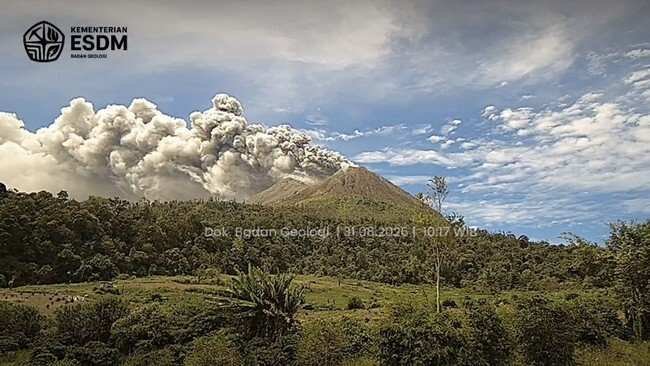Status Terkini Erupsi Gunung Sinabung