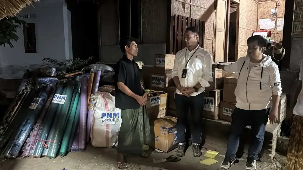 Dukungan PNM Peduli untuk Nasabah yang Terkena Dampak di Desa Sade