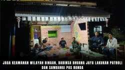 Jaga Keamanan Wilayah Binaan, Babinsa Bhuana Jaya Lakukan Patroli Dan Sambangi Pos Ronda
