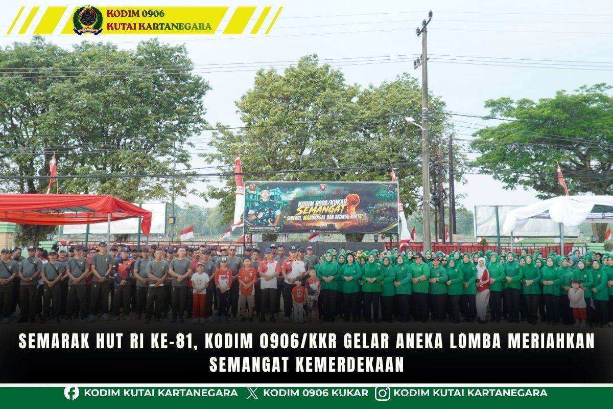 Semarak HUT RI ke-81, Kodim 0906/Kkr Gelar Aneka Lomba Meriahkan Semangat Kemerdekaan Semarak HUT RI ke-81, Kodim 0906/Kkr Gelar Aneka Lomba Meriahkan Semangat Kemerdekaan