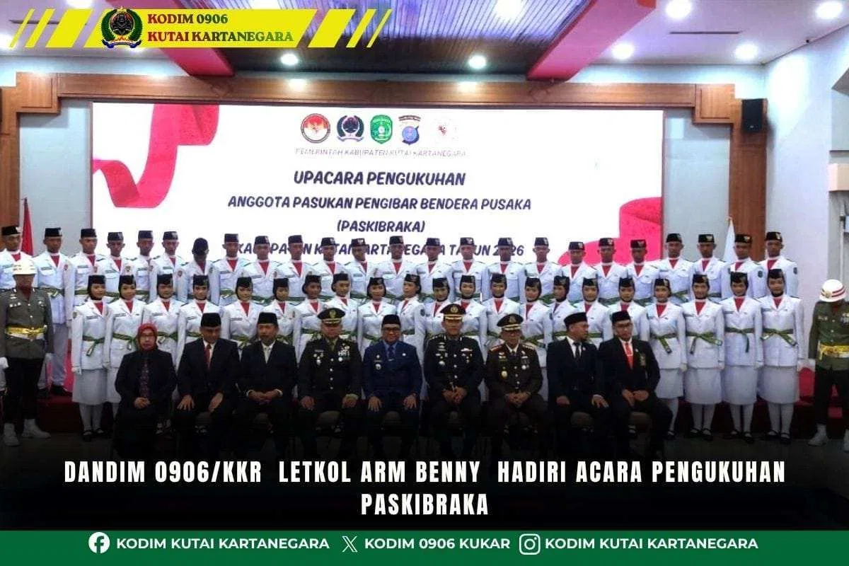 Dandim 0906/Kkr Letkol Arm Benny Hadiri Acara Pengukuhan Paskibraka Dandim 0906/Kkr Letkol Arm Benny Hadiri Acara Pengukuhan Paskibraka