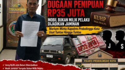 Tak Kunjung Bayar Rp35 Juta, Warga Probolinggo Adukan J dan S ke Polisi
