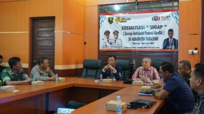 Pasi Intel Kodim 1008/Tabalong Hadiri Sosialisasi Implementasi Sinergi Antisipasi Potensi Konflik (SIGAP)