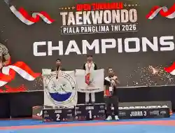 Menggelegar di Surabaya! Kontingen Kodim Bojonegoro Borong Medali di ‘Open Tournament Taekwondo’ Piala Panglima TNI 2026