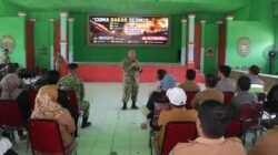 Tim Penyuluh Karhutla Sesko TNI Dikreg LVI Gelar Penyuluhan Pencegahan Kebakaran Hutan Dan Lahan Di Muara Badak