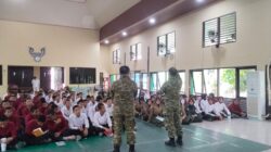CEGAH KARHUTLA, TIM PENYULUHAN MABES TNI BERSAMA PASIS DIREG 56 SESKO TNI SOSIALISASIKAN BAHAYA KEBAKARAN KEPADA PELAJAR SMK KEHUTANAN