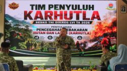 Tim Penyuluh Karhutla Dari Mabes TNI dan Pasis Dikreg LVI Sesko TNI TA 2026 Gelar sosialisasi dan penyuluhan pencegahan Karhutla