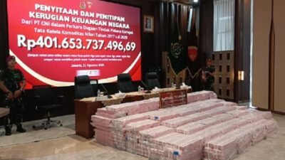 Penyitaan Uang Rp401 Miliar Dalam Kasus Korupsi Nikel