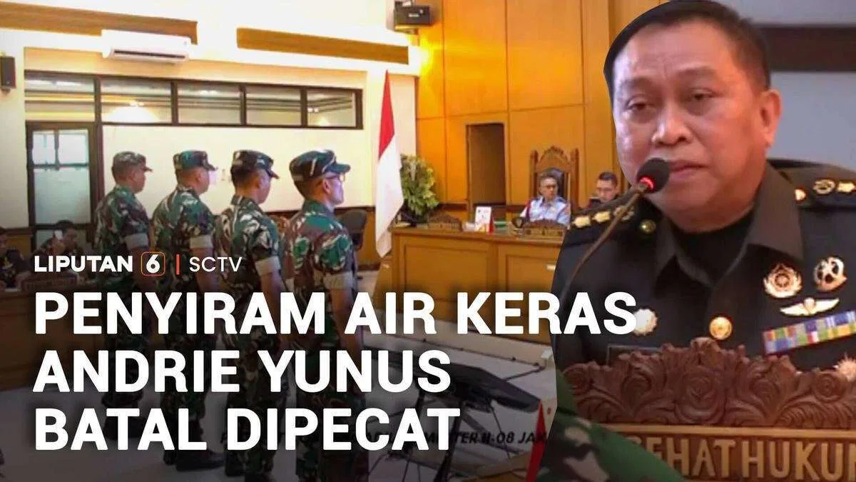 Keputusan Majelis Hakim tentang Andrie Yunus