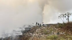Kebakaran Meluas di TPA Galuga, Bogor