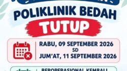 Pelayanan Poliklinik Bedah RSD Besemah Pagaralam Ditutup Sementara