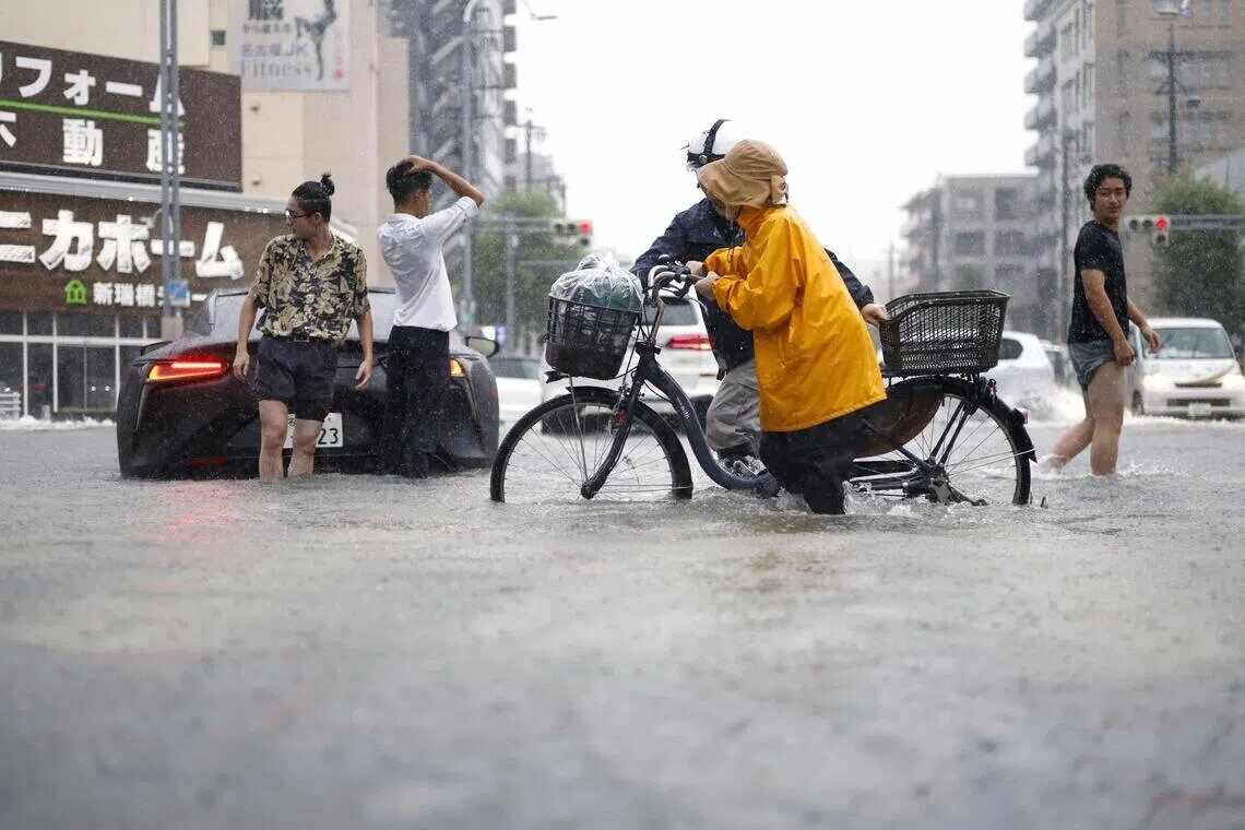 Dampak Hujan Ekstrem di Nagoya: Pengungsi dan Kerusakan Kendaraan