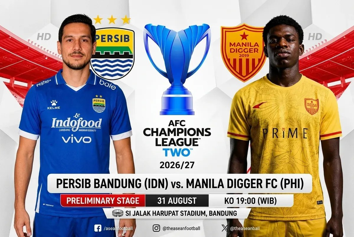 Persib Bertemu Manila Digger: Pertandingan Play-Off AFC Champions League