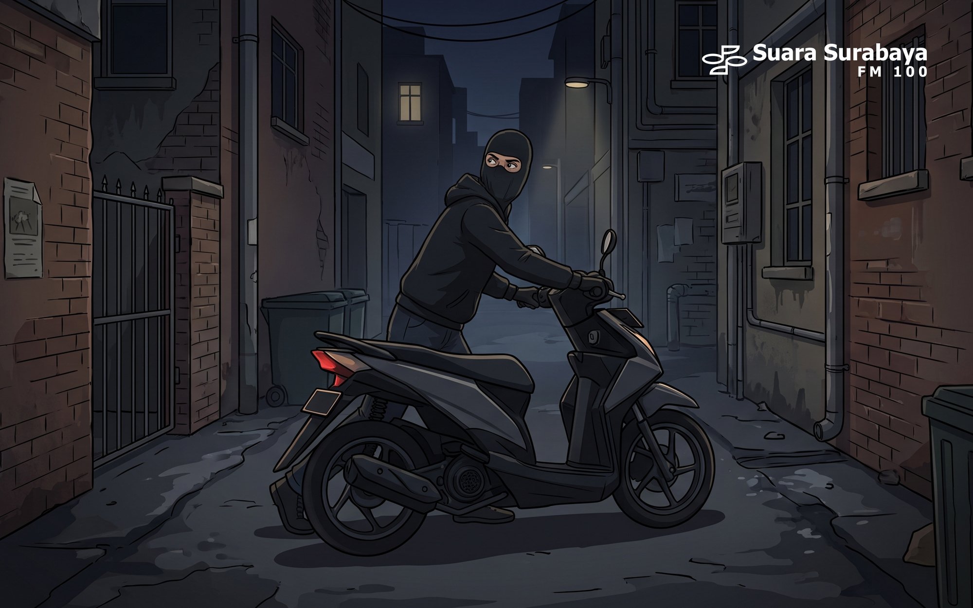 Banyaknya Kasus Pencurian Sepeda Motor di Surabaya dan Sidoarjo