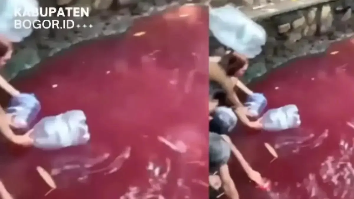 Fenomena Aneh: Mata Air Keramat di Bogor Berubah Merah