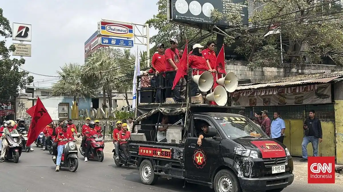 Aksi Buruh Banten Desak Pengesahan RUU Perlindungan Ketenagakerjaan Aksi Buruh Banten Desak Pengesahan RUU Perlindungan Ketenagakerjaan