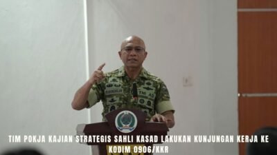 Tim Pokja Kajian Strategis Sahli Kasad Lakukan Kunjungan Kerja ke Kodim 0906/Kkr