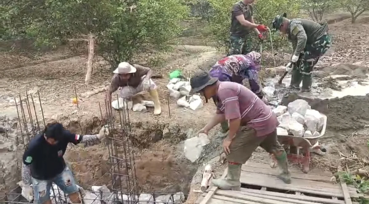 Jembatan Garuda di Teluk Mesjid Mulai Masuki Tahap Pengecoran Abutmen