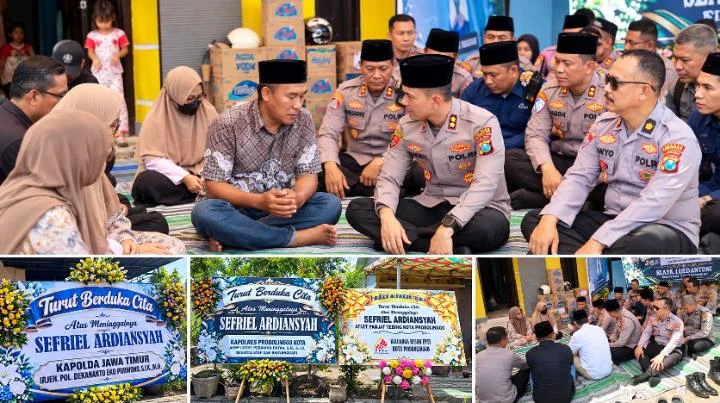 Takziah ke Rumah Korban Karhutla Bromo, Kapolres Probolinggo Kota Beri Tali Asih
