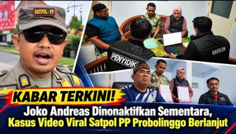 Kasus Video Viral Satpol PP Probolinggo, Joko Andreas Dinonaktifkan Sementara