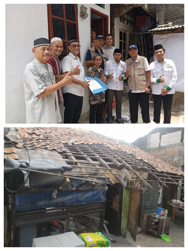 LDII Tanjung Priok Bedah Rumah Dhuafa, Serahkan Kunci Hunian Layak untuk Kakek Suhud