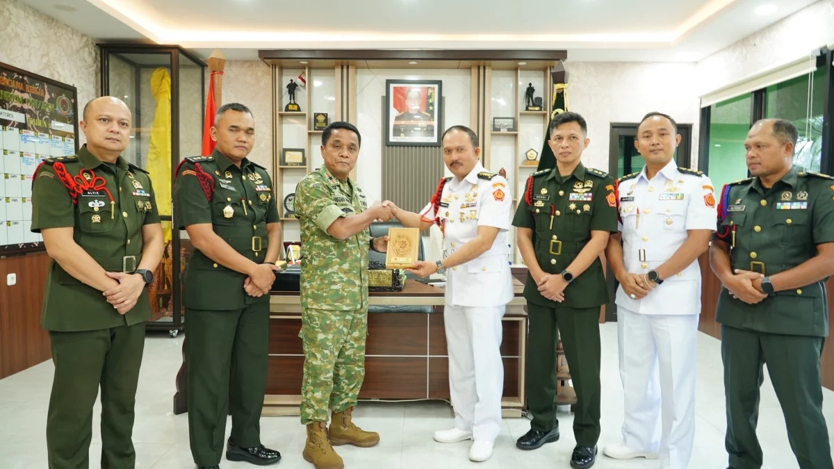 Perkuat Sinergi Hukum di Kaltim, Kadilmil IV-16 dan Pgs. Kaotmil Balikpapan Silaturahmi ke Danrem 091/ASN