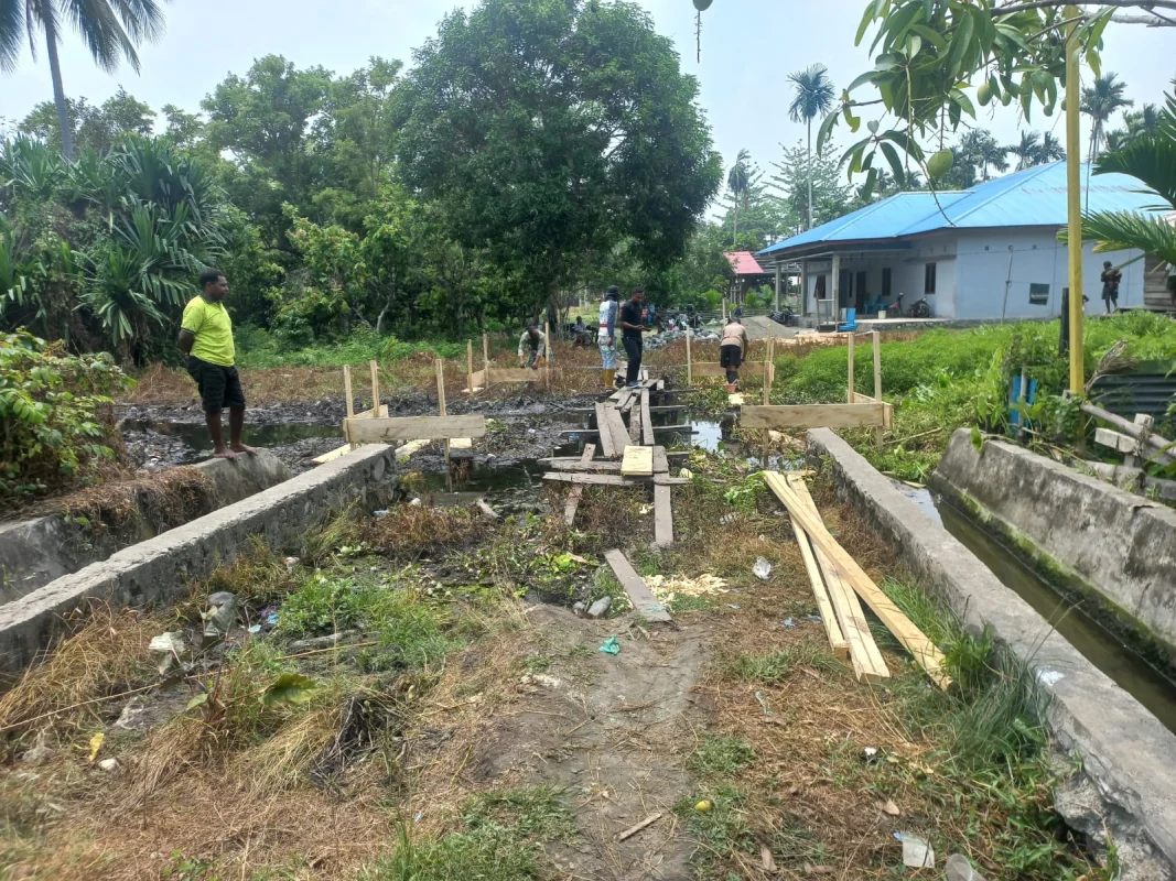 Satgas TMMD ke-130 Bangun Jembatan, Permudah Akses Jalan Masyarakat