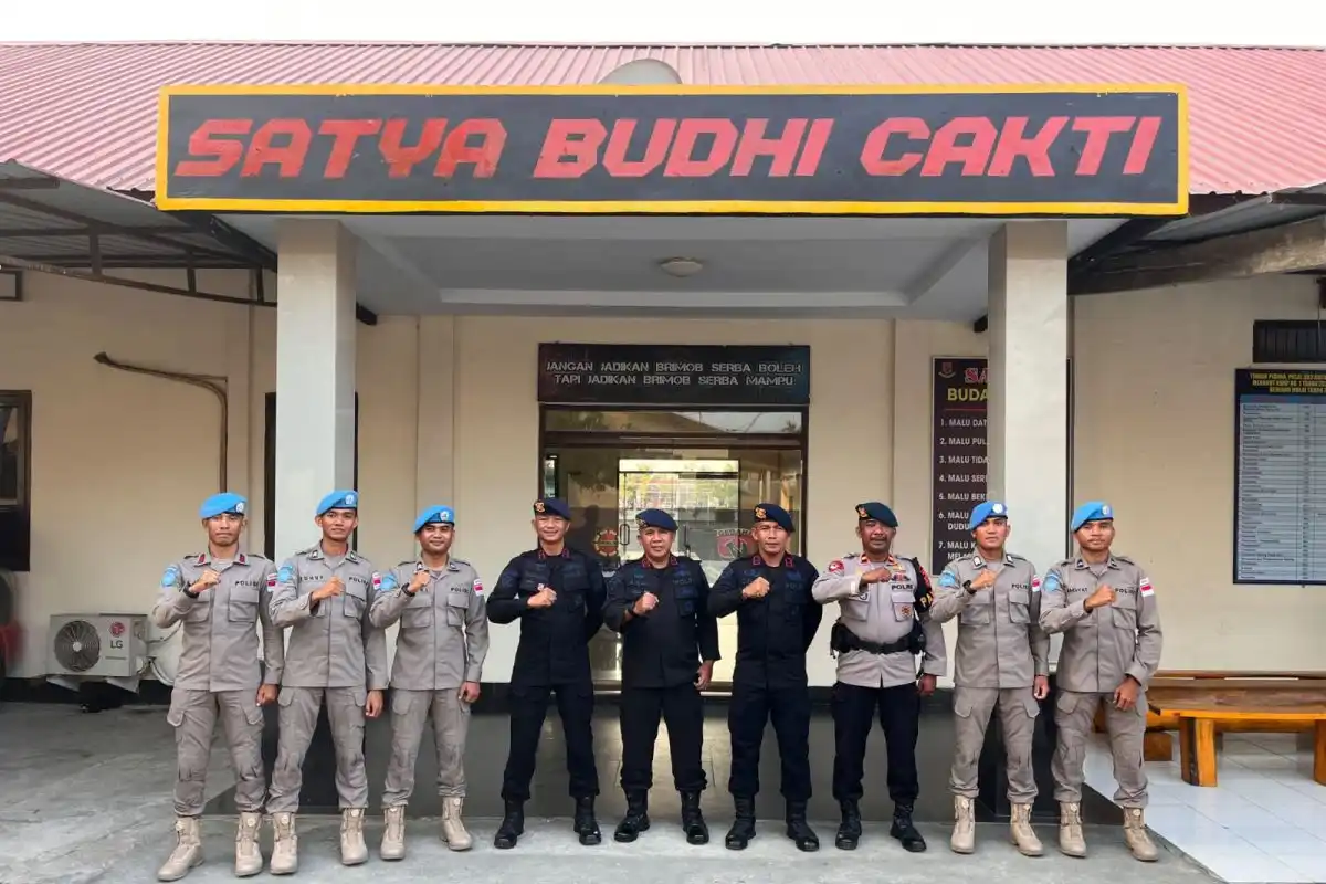 Lima Personel Gegana Sultra Siap Jalankan Misi Perdamaian PBB di Afrika Tengah