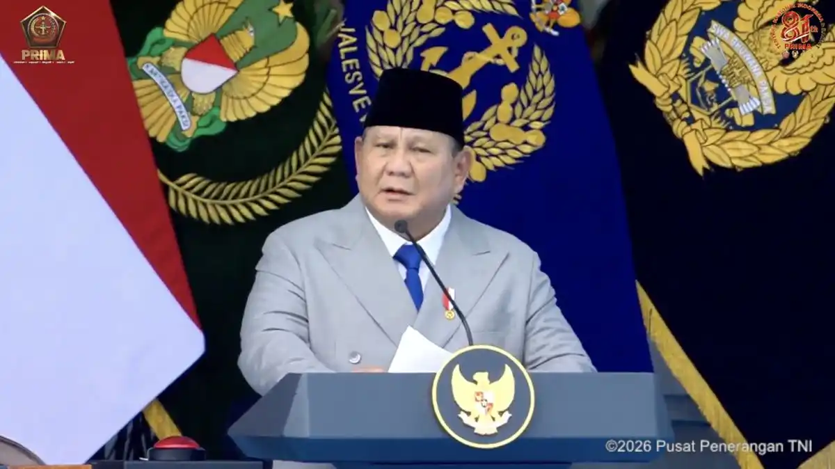 Prabowo Tegaskan TNI Berakar dari Rakyat dan Hadir dalam Kesulitan Bangsa
