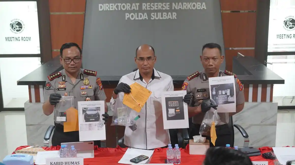 Tiga Tersangka Kasus Sabu di Sulawesi Barat, Polisi Diduga Jadi Perantara Transaksi Pejabat Pemprov
