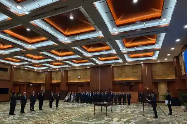 Suahasil Nazara Lantik Lima Pimpinan Tinggi Madya di Kementerian Keuangan