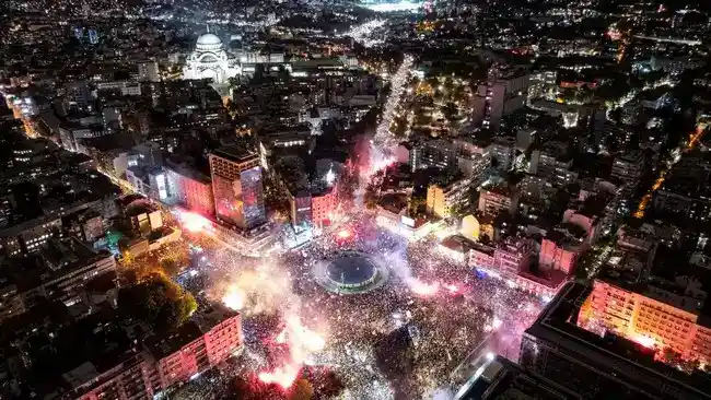 Kampanye Mahasiswa di Belgrade Uji Kekuatan Politik Aleksandar Vucic