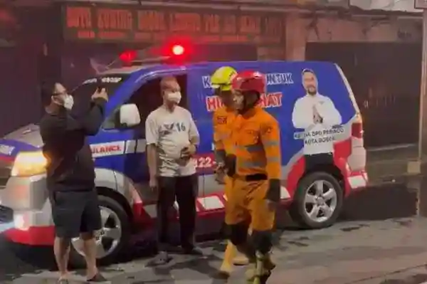 Ambulans Perindo Bogor Bantu Warga Terdampak Kebakaran Suryakencana