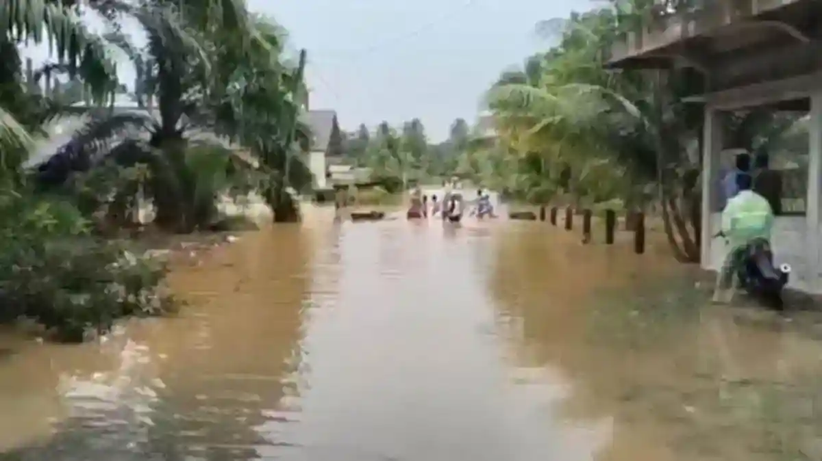 Banjir Rendam Empat Gampong di Aceh Selatan, Longsor Ganggu Jalan Lintas